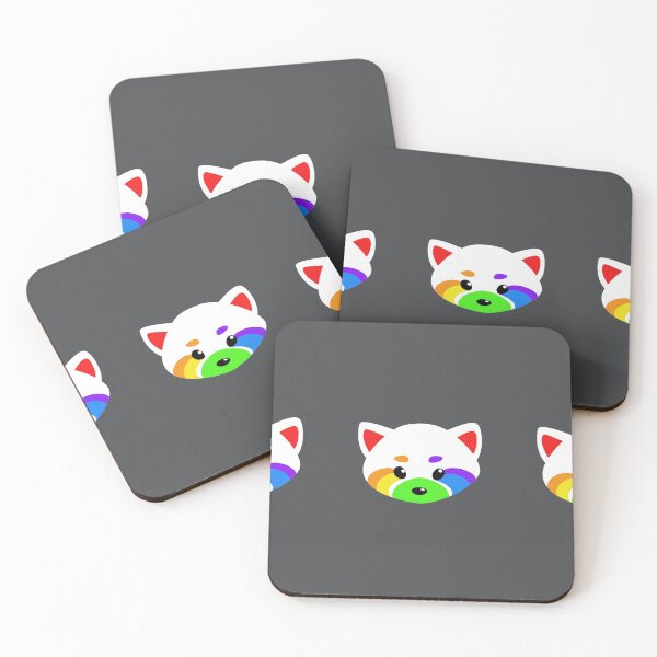 Item preview, Red Panda Heads Triple - Rainbow designed and sold by Hot-Gothics.