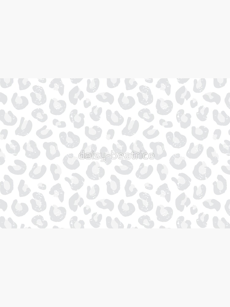 Leopard Print - Silver Gray and White by daisy-beatrice