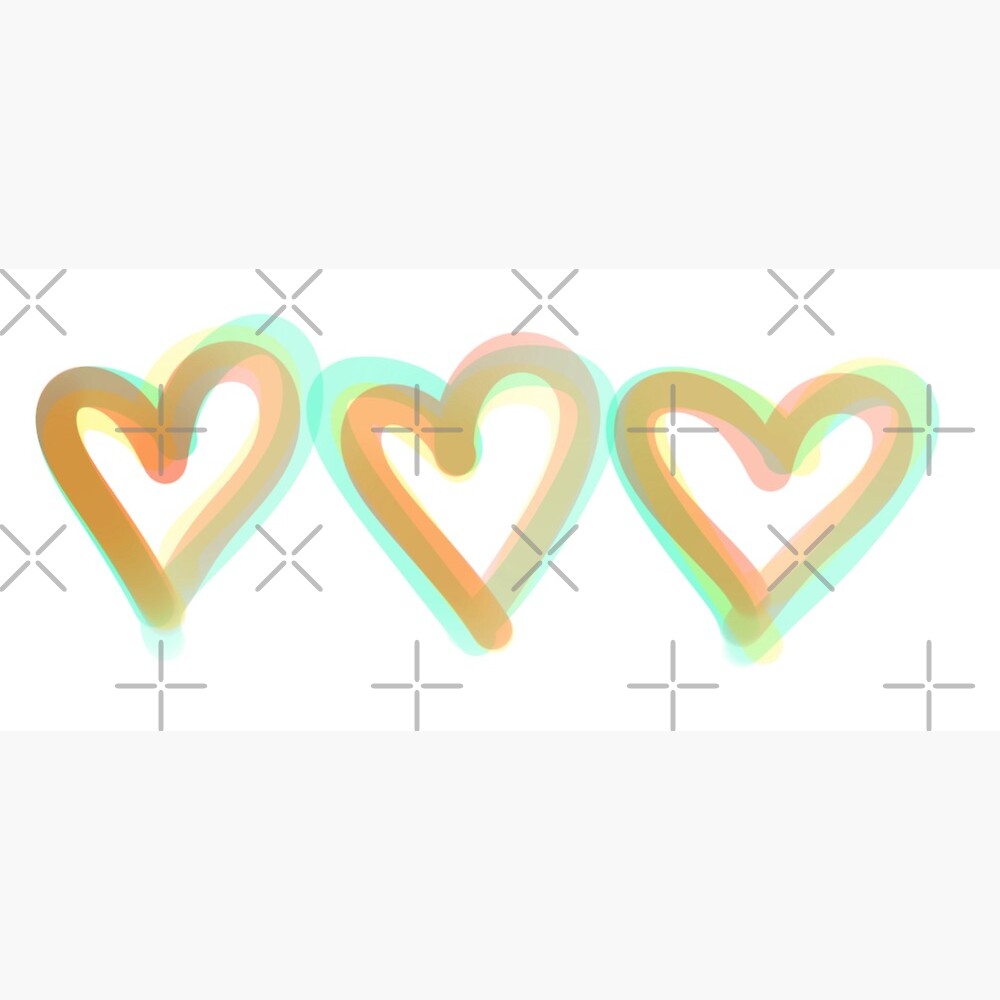 Colorful Hearts — Poster