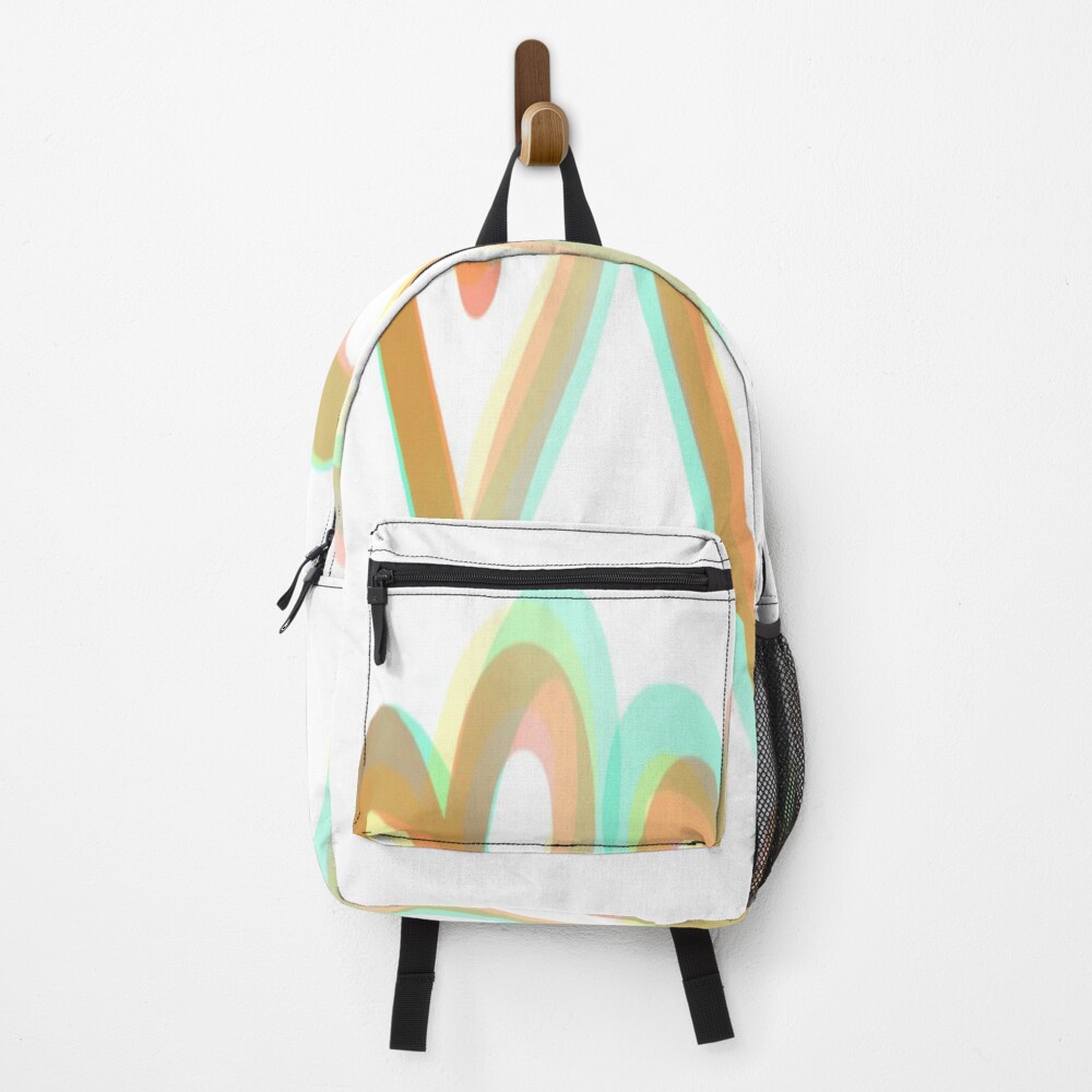 Colorful Hearts on a backpack