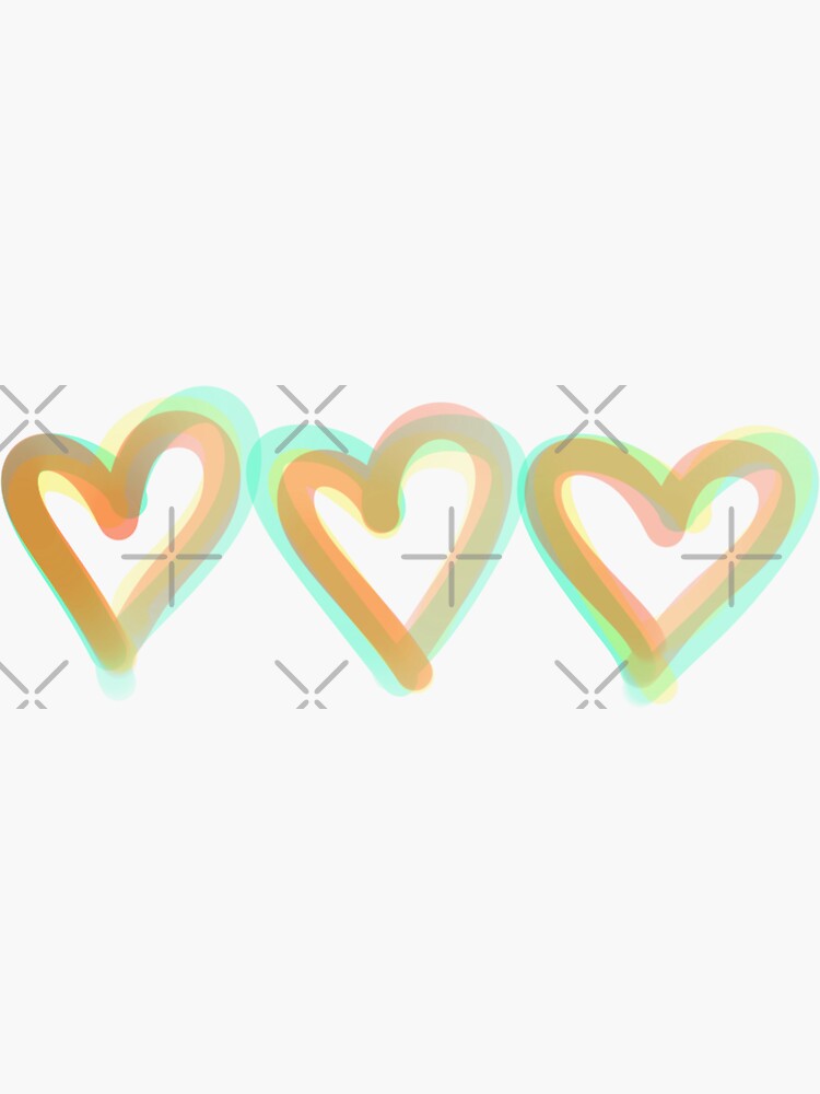 Colorful Hearts by planet-eye