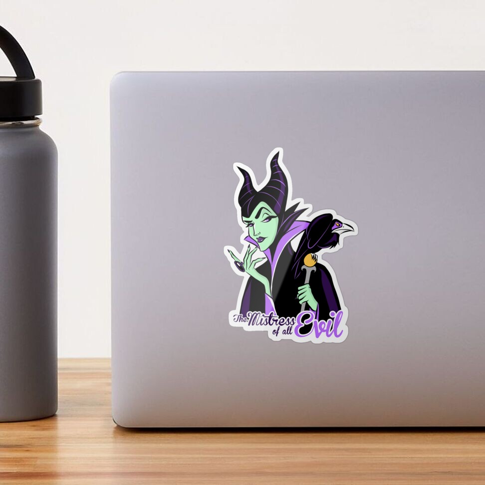 Maleficent Disney Villain Sticker mistress of All Evil Sleeping