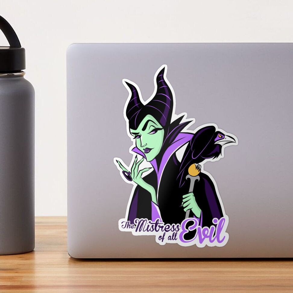 Maleficent Disney Villain Sticker mistress of All Evil Sleeping Beauty  Waterproof Vinyl Decal for Car, Laptop, Water Bottle, Journal -  Canada