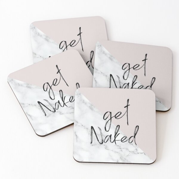 Item preview, Get Naked Bathroom Decor Art - Marble Pink designed and sold by meggydesigns.
