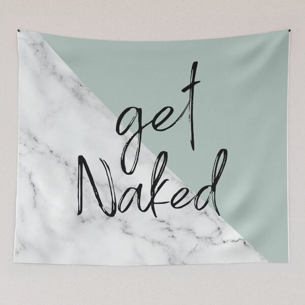 Item preview, Get Naked Bathroom Decor Signs - Marble Green designed and sold by meggydesigns.
