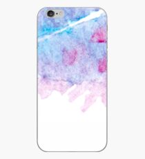 Hand drawn abstract square watercolor grunge background iPhone Case