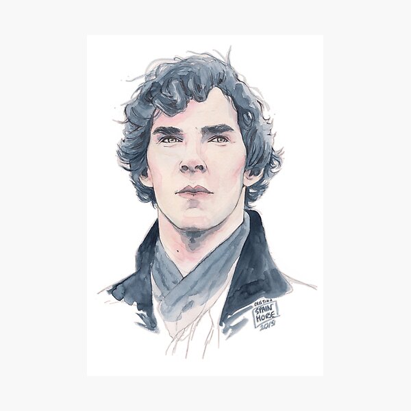 Sherlock portrait Photographic Print