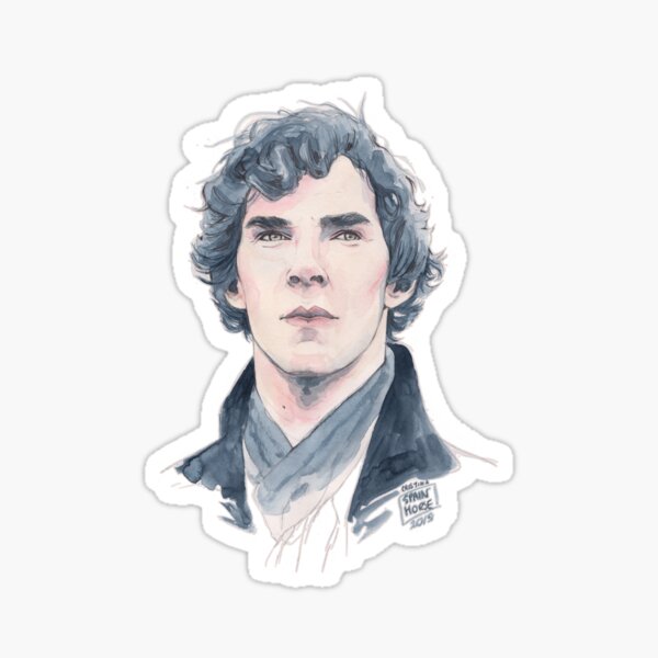 Sherlock portrait Sticker