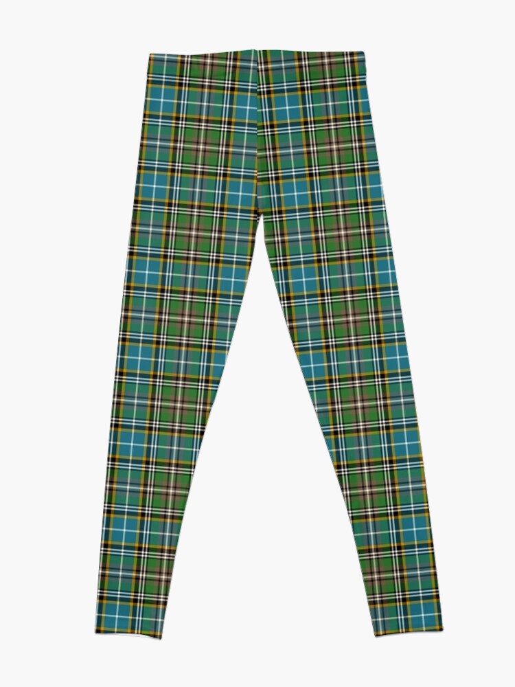 O'Neill Tartan Tan and Green Irish Plaid | Leggings