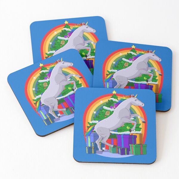 Item preview, Unicorn Christmas Santa Hat designed and sold by Nosek1ng.
