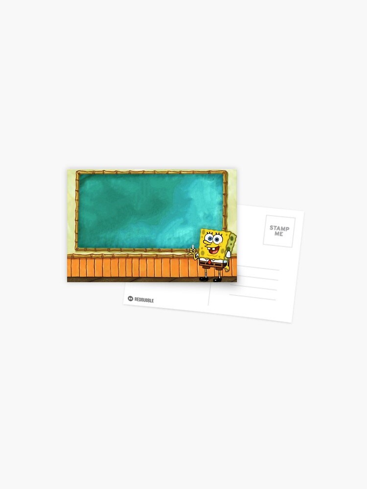 Spongebob Meme Template Postcard By Terio Redbubble