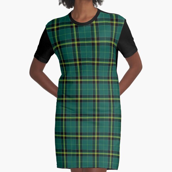 Duffy Tartan Pattern Green Irish Plaid Graphic T-Shirt Dress for Sale by  plaidwerx