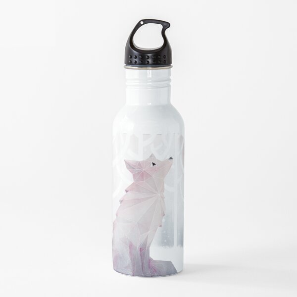 Zorro en la nieve Botella de agua