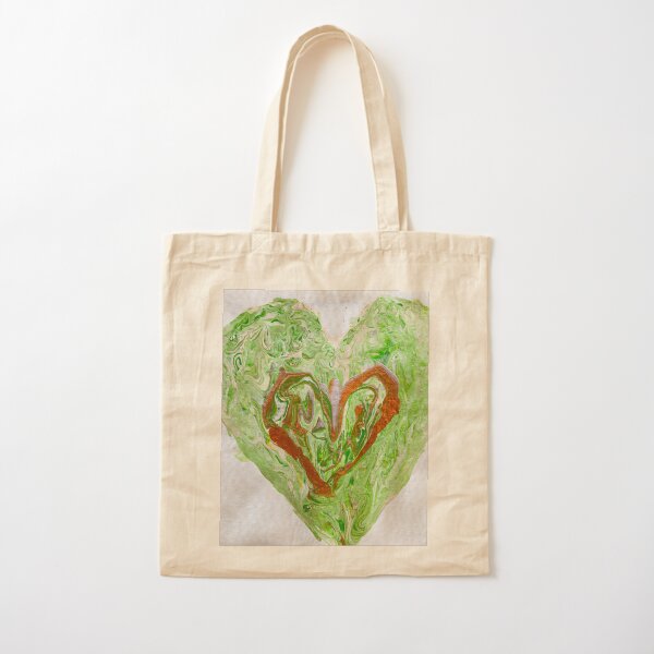 Open heart Cotton Tote Bag