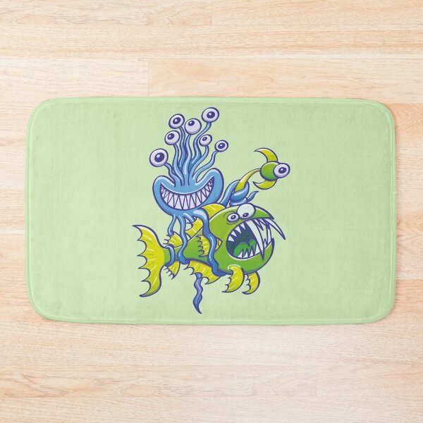 Item preview, Monstrous octopus posing while catching an ugly deep sea fish designed and sold by Zoo-co.