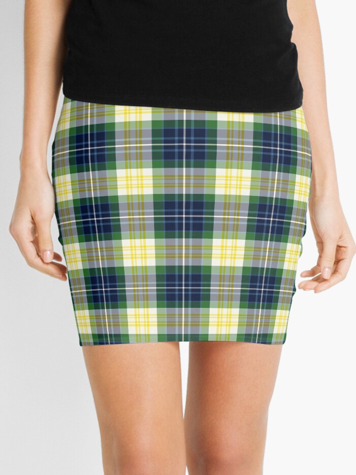 Irish plaid shop mini skirt