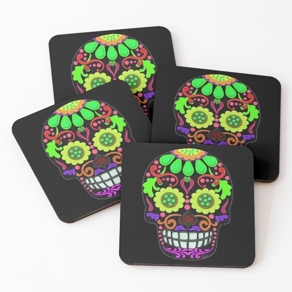 Item preview, Day of the Dead | Sugar Skull | Felt Texture Style designed and sold by CheriesArt.
