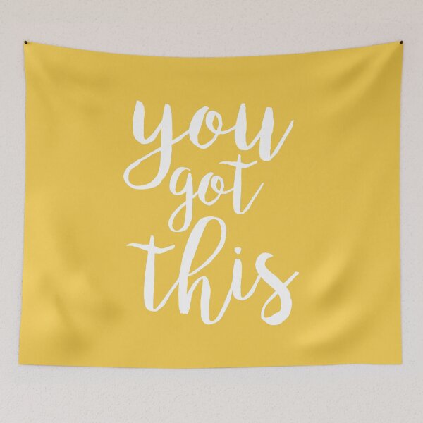 Item preview, You Got This Yellow Aesthetic Quote designed and sold by blueskywhimsy.