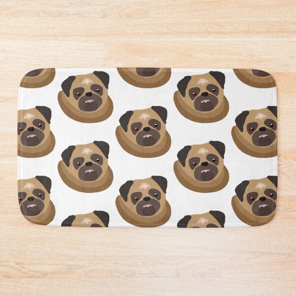 Item preview, Cute fat pug – drawing of a puppy pug designed and sold by plumpjose.