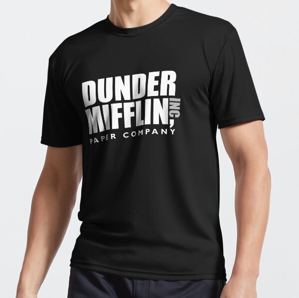 Der Entwurf Dunder Office Mifflin Inc., T-Shirt, T-Shirt, T-Stück, Trikot, Plakat, ursprüngliche lustige Geschenkidee, Dwight bestes Zitat von Funktionsshirt