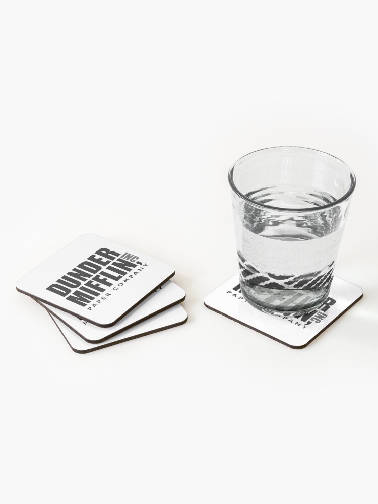 Alternate view of The Dunder Office Mifflin Inc. Design, T-Shirt, tshirt, tee, jersey, poster, Original Funny Gift Idea, Dwight Best Quote From Coasters (Set of 4)