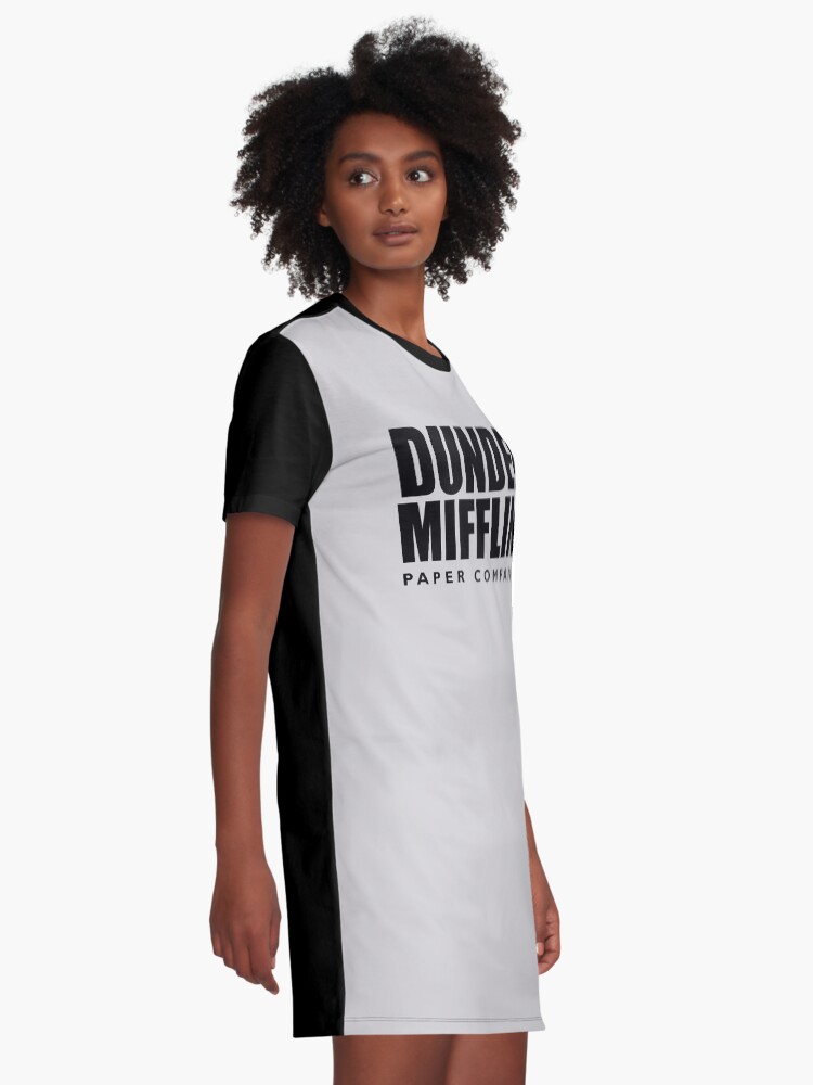 Alternate view of The Dunder Office Mifflin Inc. Design, T-Shirt, tshirt, tee, jersey, poster, Original Funny Gift Idea, Dwight Best Quote From Graphic T-Shirt Dress