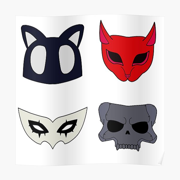 Persona 5 And Posters Redbubble - roblox persona5 joker mask