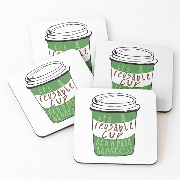 Item preview, Its a Reusable Cup Thanks designed and sold by Amanda Giordano.