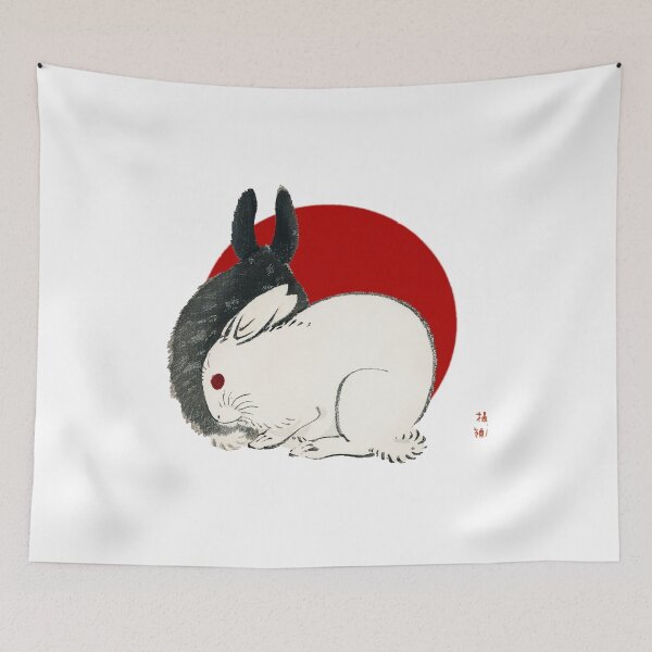Item preview, Japanese Flag - Rabbits  designed and sold by weavernap.