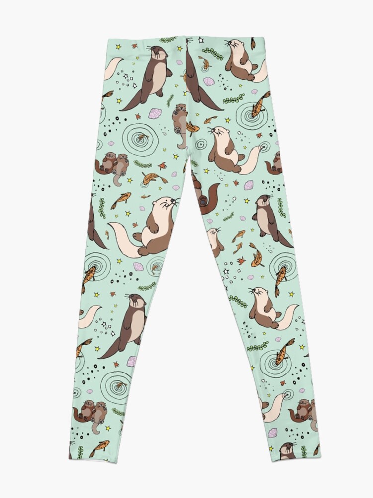 Alternate view of Otters in Blue Leggings