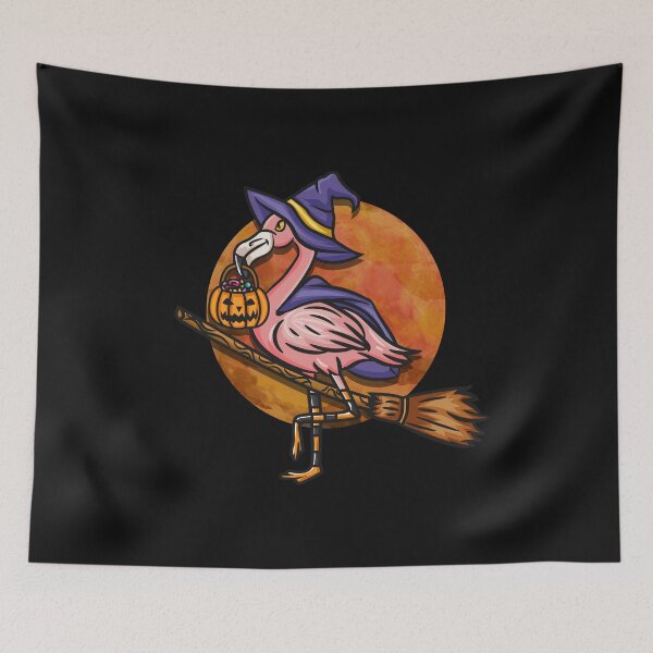 Item preview, Flamingoween Flamingo Witch Gift for a Halloween Party Lover design designed and sold by biNutz.