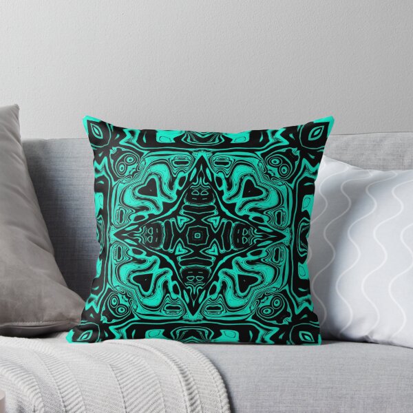 Item preview, Monochrome Turquoise Mosaic, Pattern 1, by Bennydoscope designed and sold by Bennydoscope.