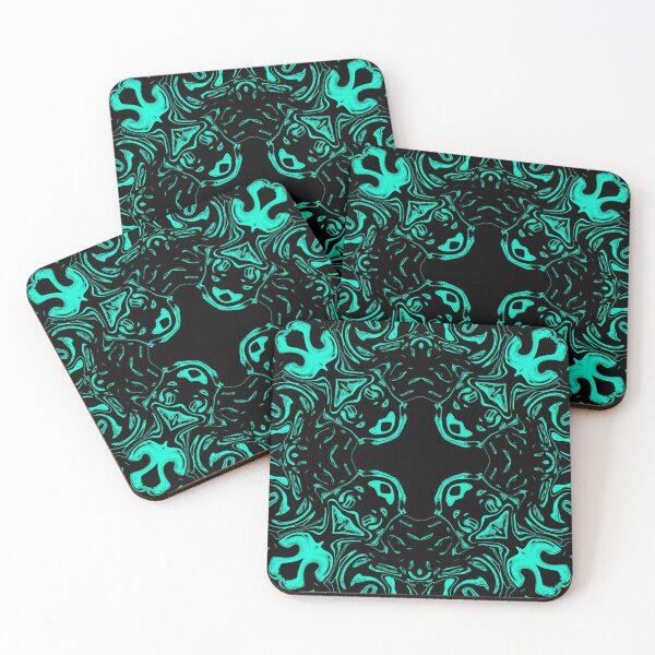 Item preview, Monochrome Turquoise Mosaic, Pattern 4, by Bennydoscope designed and sold by Bennydoscope.