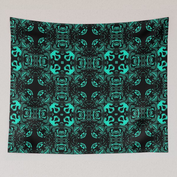 Item preview, Monochrome Turquoise Mosaic, Pattern 4, by Bennydoscope designed and sold by Bennydoscope.