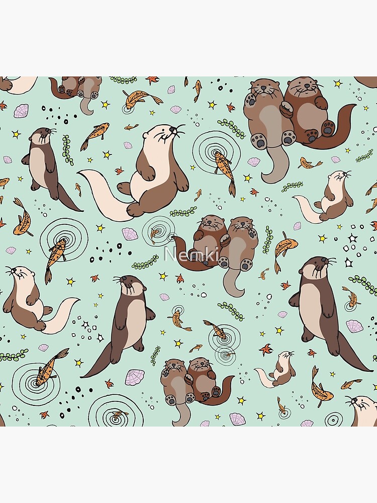 Sea Otters by Nemki