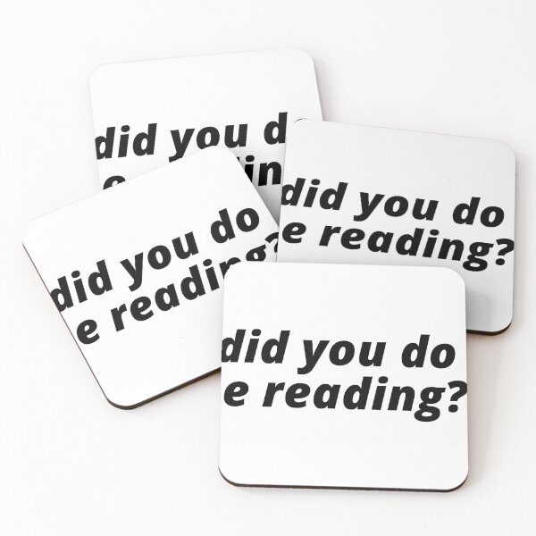 Item preview, english major "did you do the reading" sticker  designed and sold by jothestickerlover.