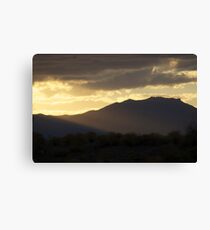 hazy sunset Canvas Print