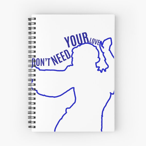 Item preview, SIX the MUSICAL I Don’t Need Your Love Silhouette Quote designed and sold by broadway-babies.