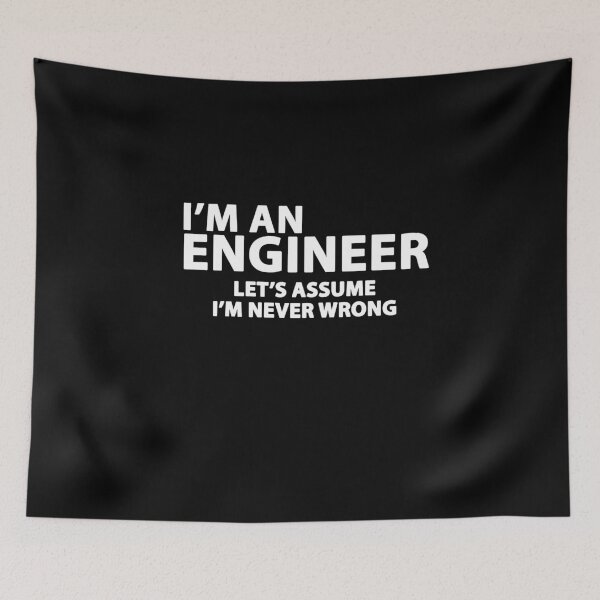 Item preview, I'm An Engineer - Funny Slogan designed and sold by PeerlessMerch.