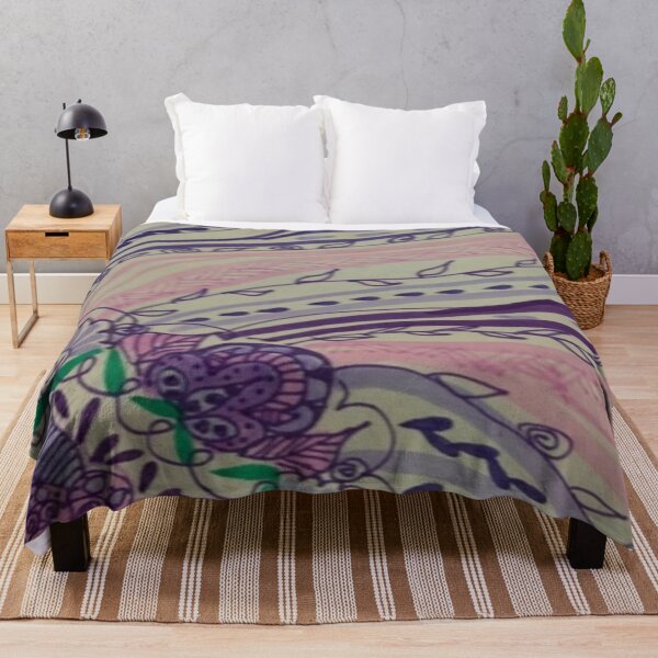 Artikelvorschau, Lila Reben und Blumen-Design entworfen und verkauft von bipolarvirgoart.