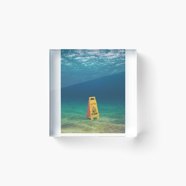 Item preview, Underwater Wet Floor Sign designed and sold by Foxicopter.