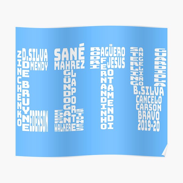 Manchester City Wall Art Redbubble