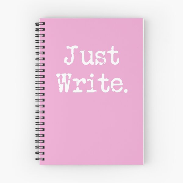 Item preview, Just Write. Vertical White Type Pretty Pink designed and sold by TeaRoseWriter.