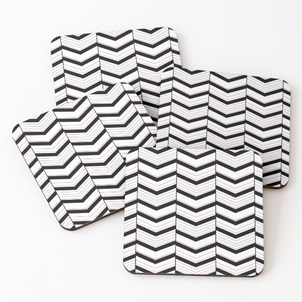 Item preview, Black White and Blush Chevron designed and sold by Valerie Bennett.