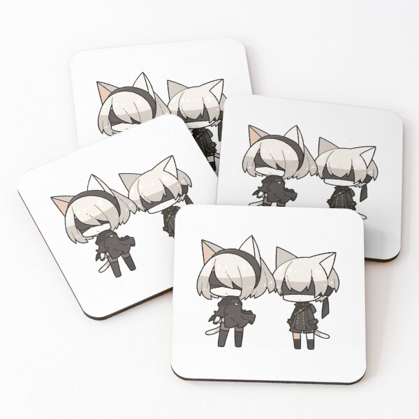 Item preview, 2b and 9s chibi cats designed and sold by Yivel.