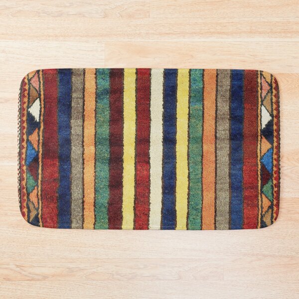 Item preview, Bakhtiari Chahar Mahal Persian Gabbeh Rug Print designed and sold by Vicky Brago-Mitchell®.