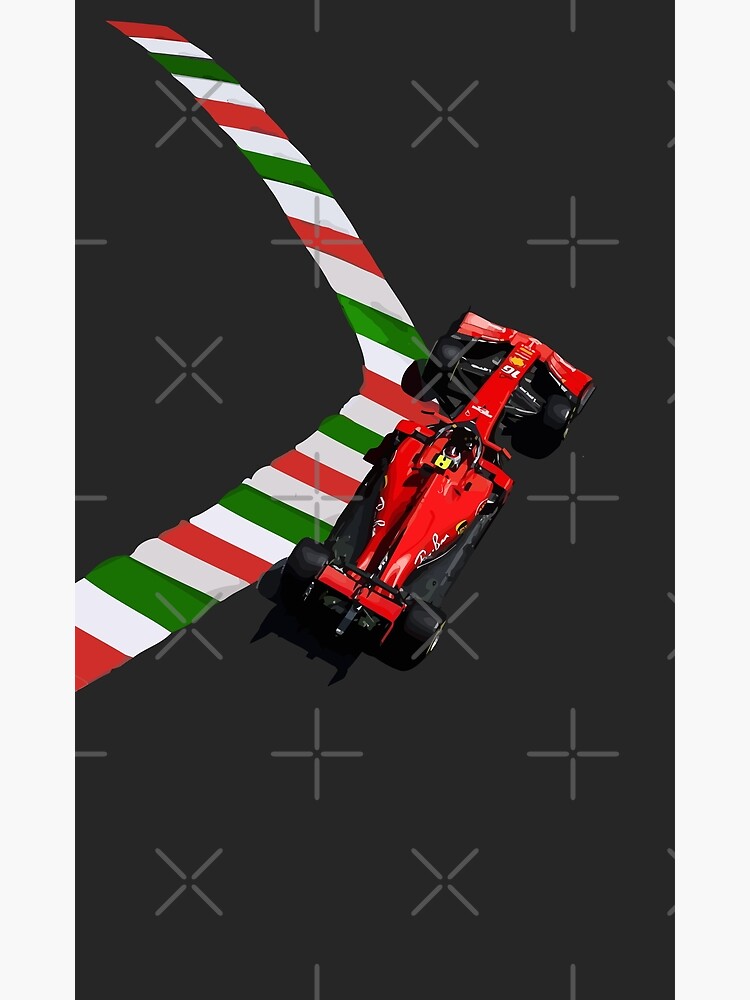 Discover Charles Leclerc 2019 Ferrari - Italian Grand Prix Win Premium Matte Vertical Poster