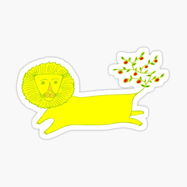 Strong and brave you are lion Sticker