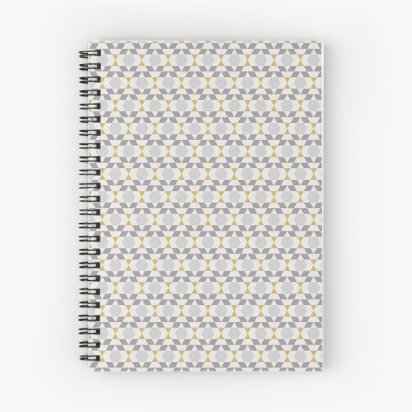 Aperçu de l'œuvre Motif rétro contemporain géométrique jaune et gris créée et vendue par BONBcreative.