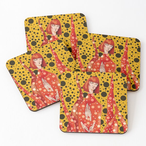yayoi kusama Coasters (Set of 4)